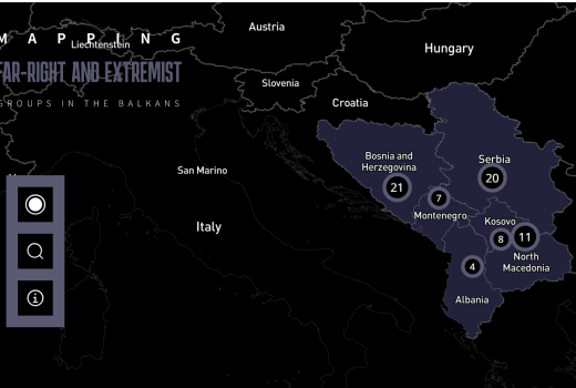 U Crnoj Gori najavljuju tužbe zbog mape ekstremističkih organizacija koju je objavio BIRN