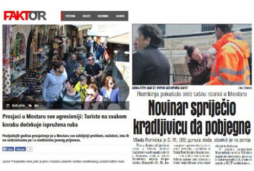 Novinari heroji, drske Romkinje i agresivni prosjaci