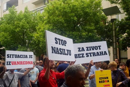 Protest nakon ranjavanja novinarke: "Opasno je baviti se novinarstvom u Crnoj Gori"