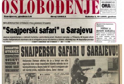 'Snajperski safari' u Sarajevu: Šta o tome znaju ratni reporteri