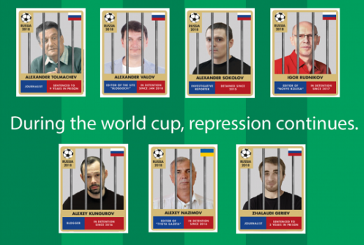 Reporteri bez granica: Rusija ne popušta pritiske na medijske slobode ni pred Svjetsko prvenstvo u fudbalu