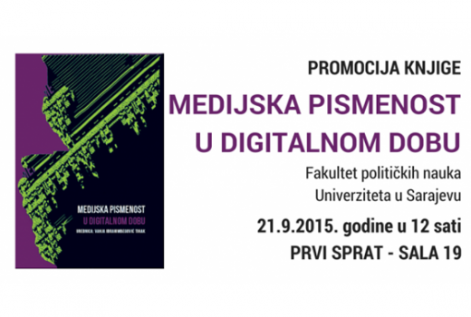 Promocija knjige "Medijska pismenost u digitalnom dobu"
