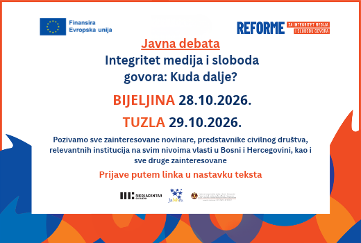 [Javna debata] Integritet medija i sloboda govora: Kuda dalje?