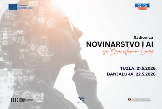 Radionica o upotrebi AI u novinarstvu sa Branislavom Lovre u Tuzli i Banjaluci