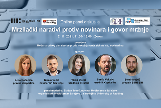 Panel diskusija: Mrzilački narativi protiv novinara i govor mržnje