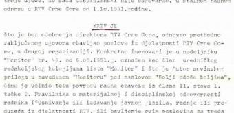 Čistka u RTV Crne Gore (1)